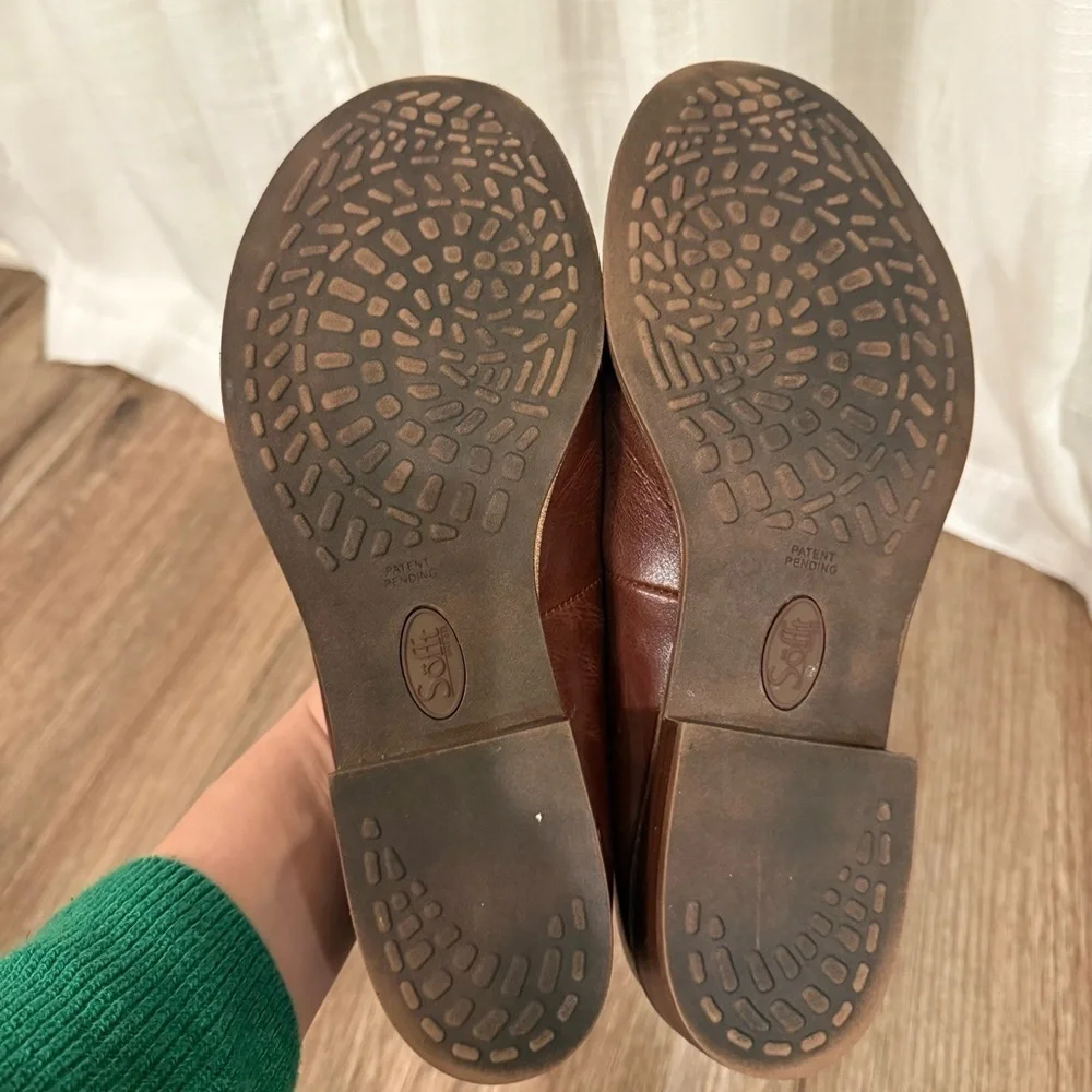 Sofft Napoli II Tobacco Brown Leather Women’s Size 9 M Classic Comfort Modern
